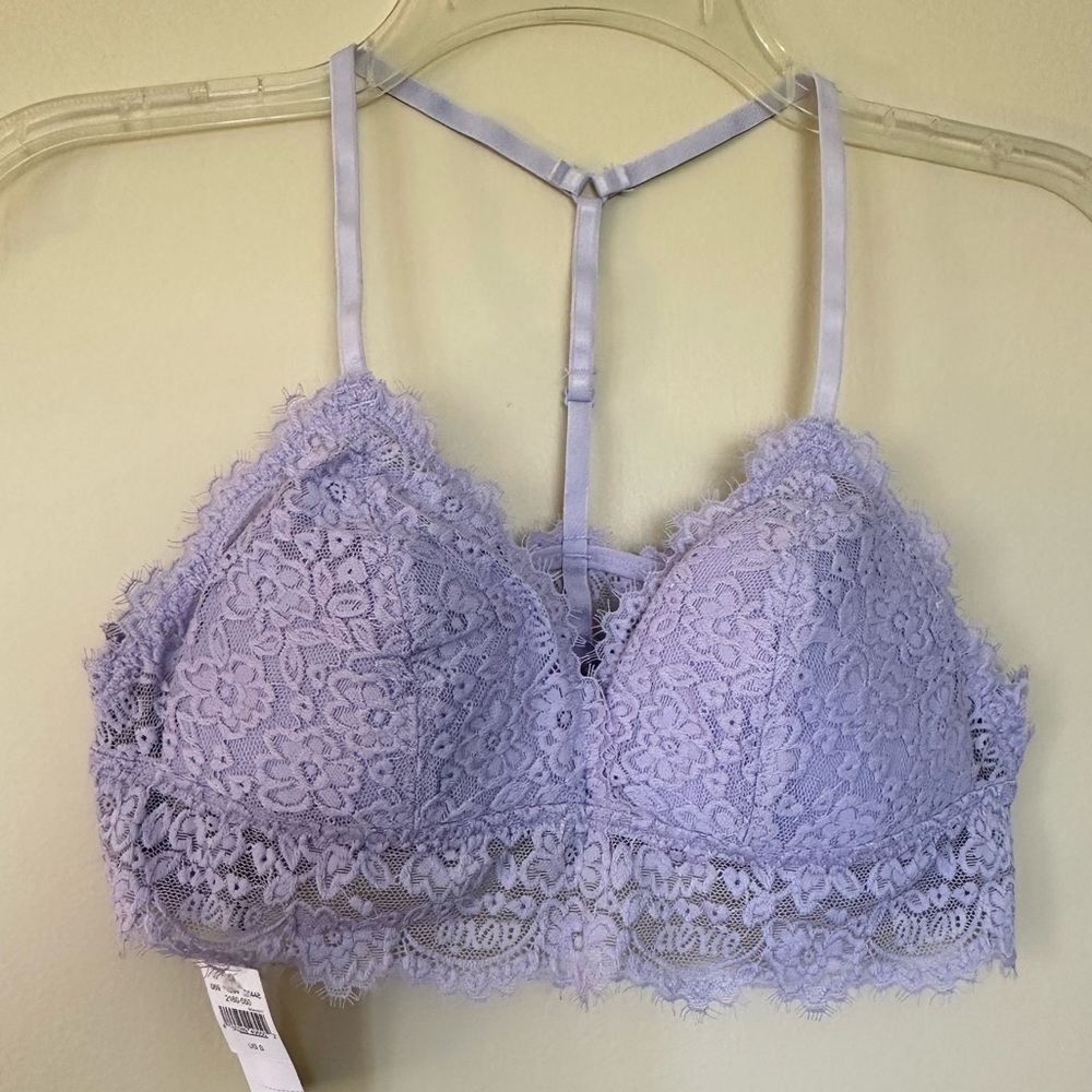 NWT Aerie Lavender Lace Bralette - Size Small